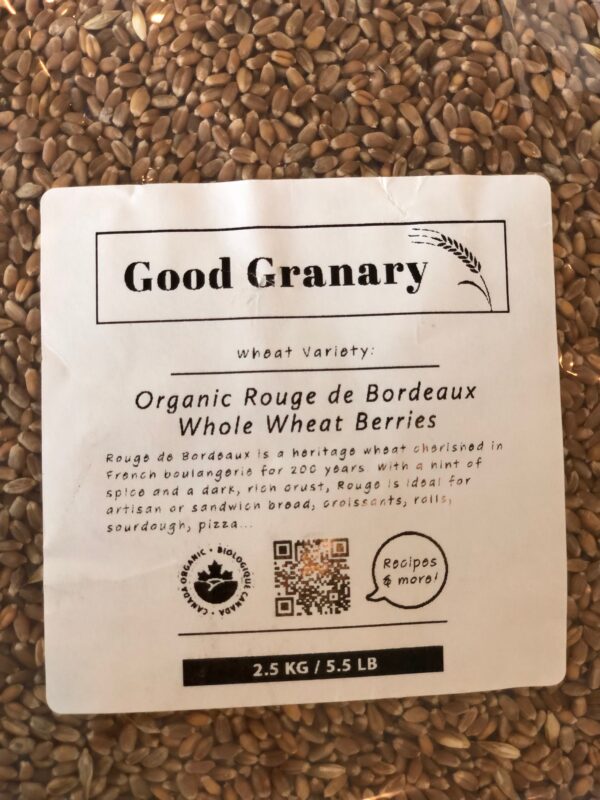 Rouge de Bordeaux, hard red spring wheat, Mockmill Canada