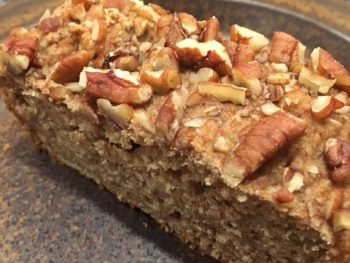 banana bread, whole grain, vegan