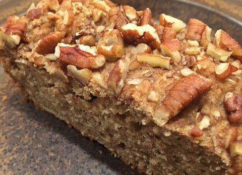 banana bread, whole grain, vegan